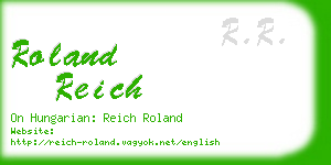 roland reich business card